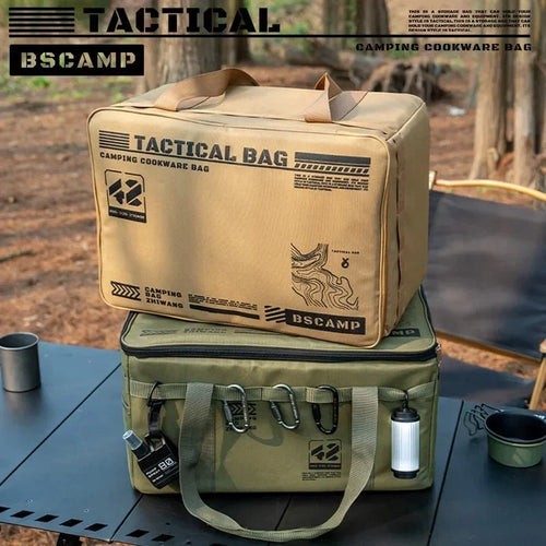 30-42L Tactical Camping Storage Bag Insulated Folding Box Waterproof Picnic Tableware Field Equipment Outdoor Gear Organizer