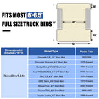 5.5-6.5ft Full Size Truck Bed Air Mattress Purple
