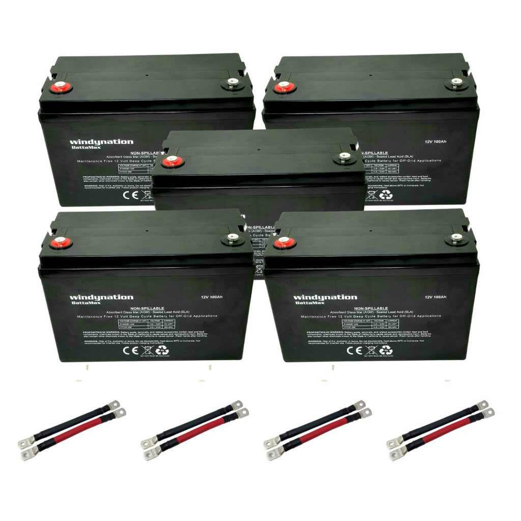 100 Amp-Hour 100ah 12V 12 Volt AGM Deep Cycle Sealed Lead Acid Battery