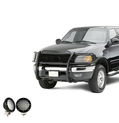 Black Horse Off-Road Modular Grille Guards - 17FP27MAPLFB